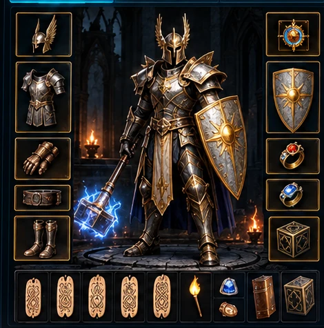 Фрагмент экипировки Diablo II